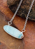 Boho Necklace Silver Chain