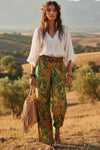 Boho Paisley Wide Leg Pants