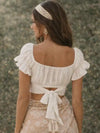 Boho Romantic White Crop Top