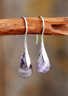 Boho Silver Hoop Earrings