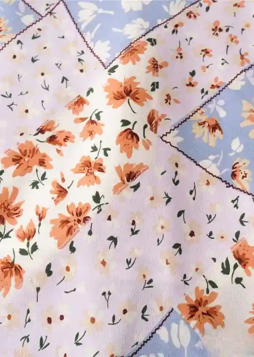 Boho Skirt Mid-length with floral pattern