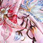 Boho Soft Pink Floral Scarf