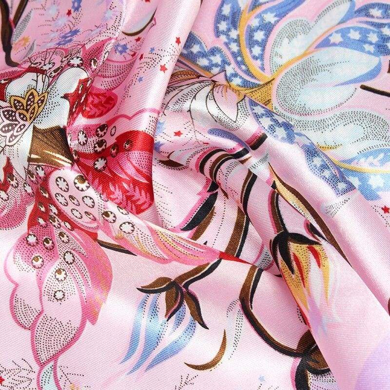 Boho Soft Pink Floral Scarf