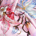 Boho Soft Pink Floral Scarf