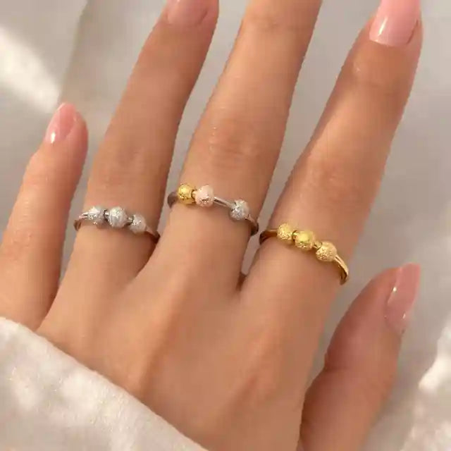 Boho Spinning Fidget Peace Rings