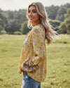Boho Spring Yellow Blouse