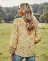 Boho Spring Yellow Blouse