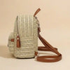 Boho Straw Backpack
