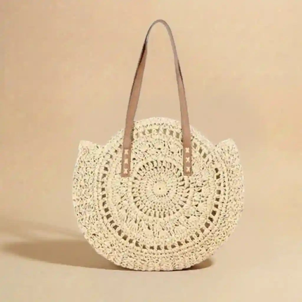 Boho Straw Tote Bag