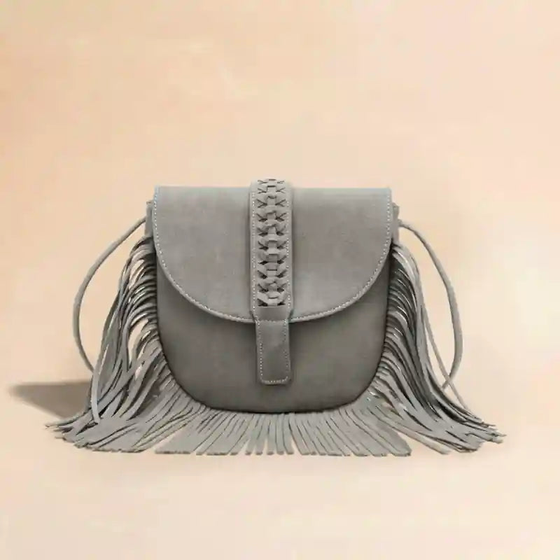 Boho Style Fringed Crossbody Bag
