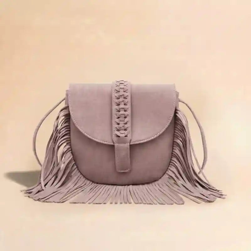 Boho Style Fringed Crossbody Bag