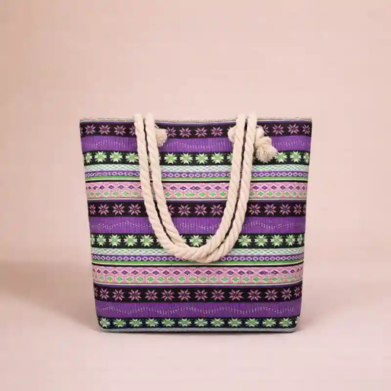 Boho Summer Beach Tote Bag