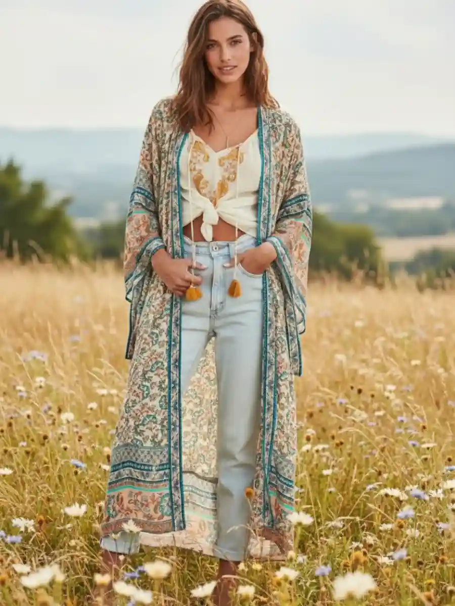 Boho Summer Kimono Cardigan