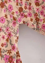 Boho Summer Kimono Floral Flared Sleeves