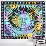 Boho Sun Moon Tapestry