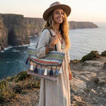Boho Tassel Tote Bag
