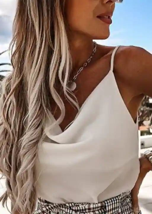 Boho Top Sleeveless Spaghetti Strap Backless Beach