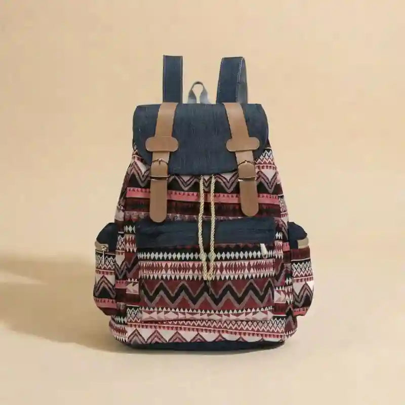 Boho Tribal Canvas Backpack