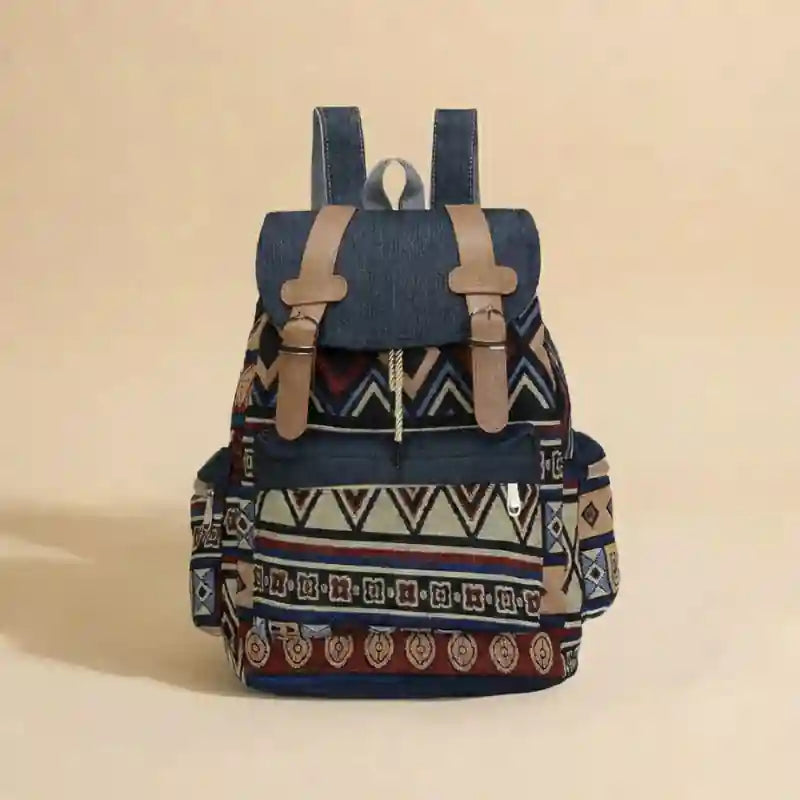 Boho Tribal Canvas Backpack