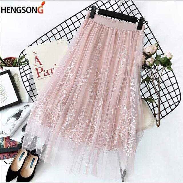 Boho Tutu Skirt in Tulle with Floral Print