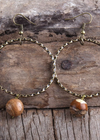 Boho Vintage Earrings - Natural Stone