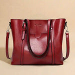 Boho Vintage Leather Tote Bag