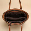 Boho Vintage Leather Tote Bag