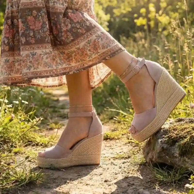 Boho Wedge Open Sandals