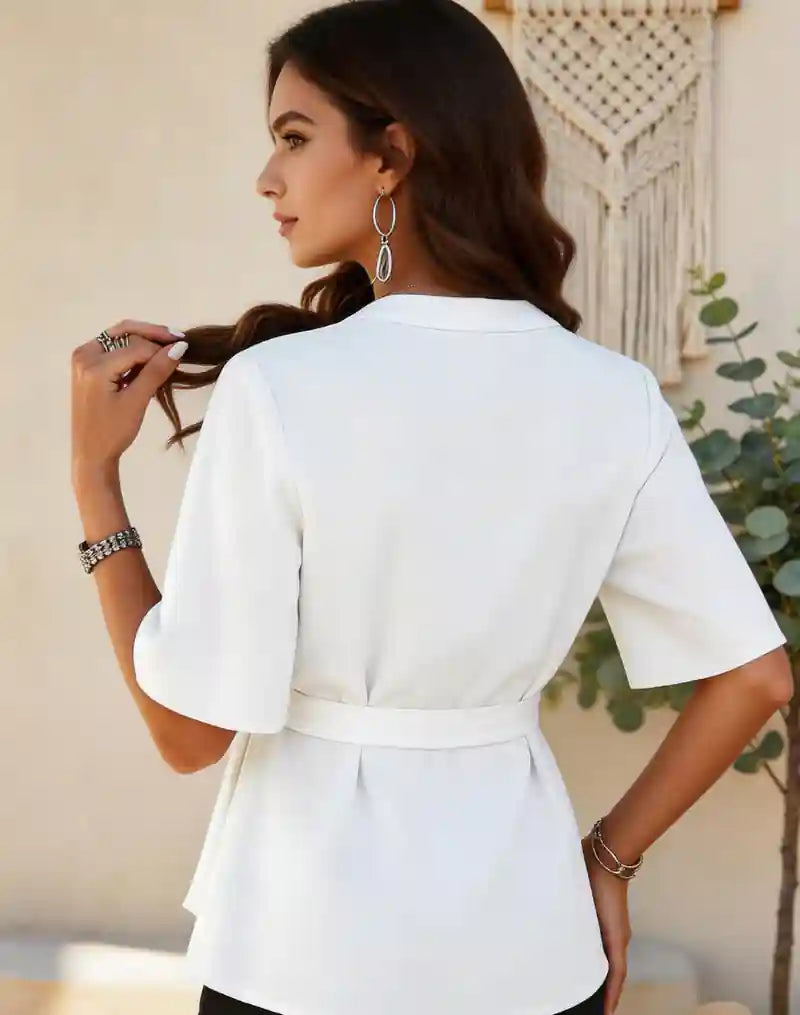 Boho White Soft Blouse