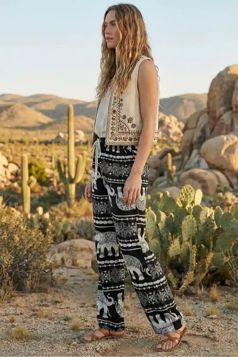 Boho Wide Leg Pants