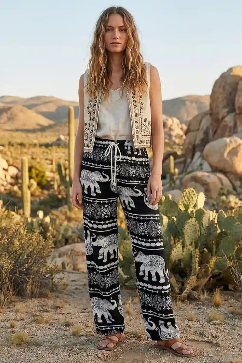 Boho Wide Leg Pants