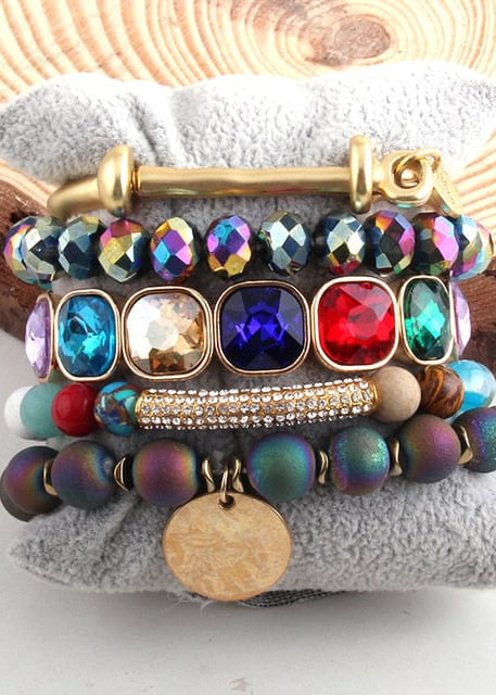 Boho Wrap Beaded Bracelet