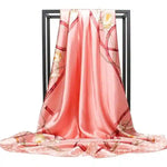 Boho trendy pink Scarf chains pattern