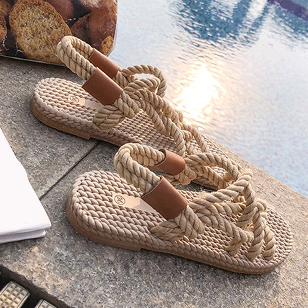 Boho Braided Rope Sandals