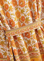 Chic Boho Belted Kimono floral
