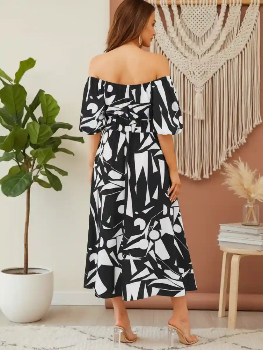 Chic Boho Dress in Black