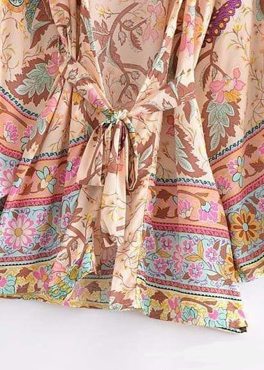 Chic Boho Floral Kimono for women