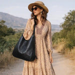 Chic Boho Handbag Leather