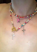 Colorful Boho Beaded Necklace