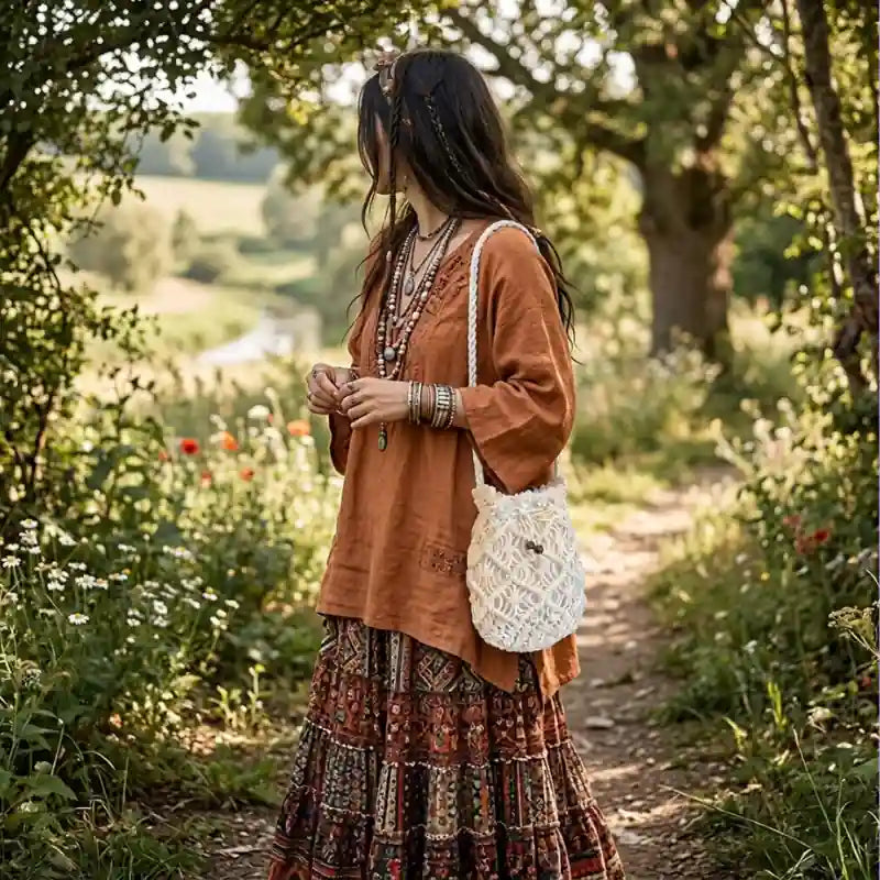 Crochet Boho Crossbody Bag