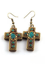 Cross Vintage Boho Earrings