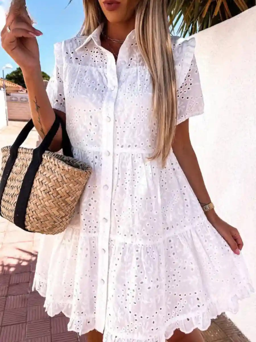 Cute White Beach Dress