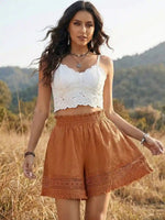 Embroidered Boho Short