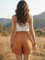 Embroidered Boho Short