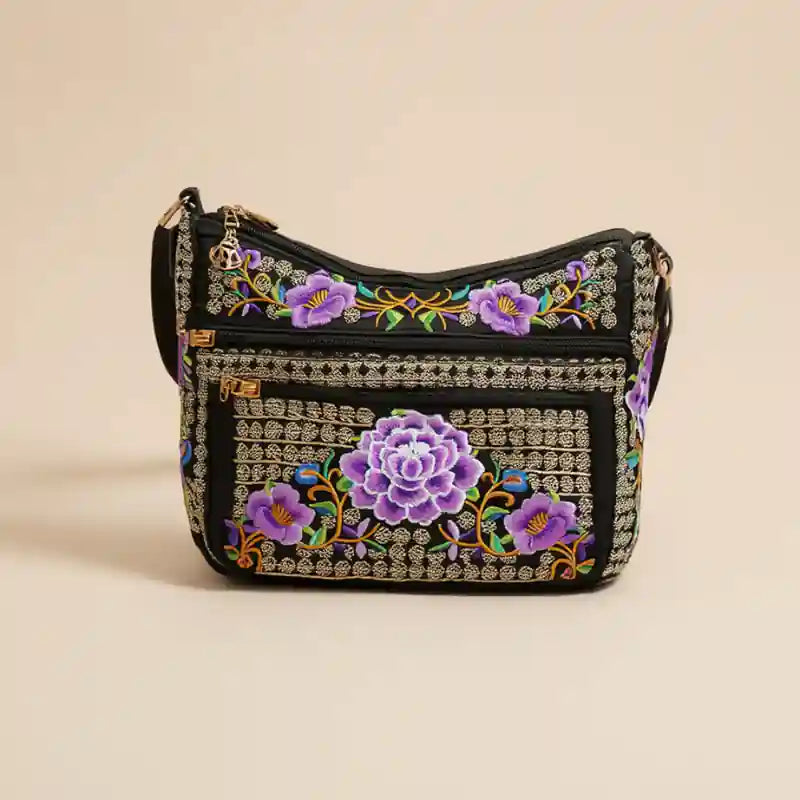 Embroidered Boho Shoulder Bag