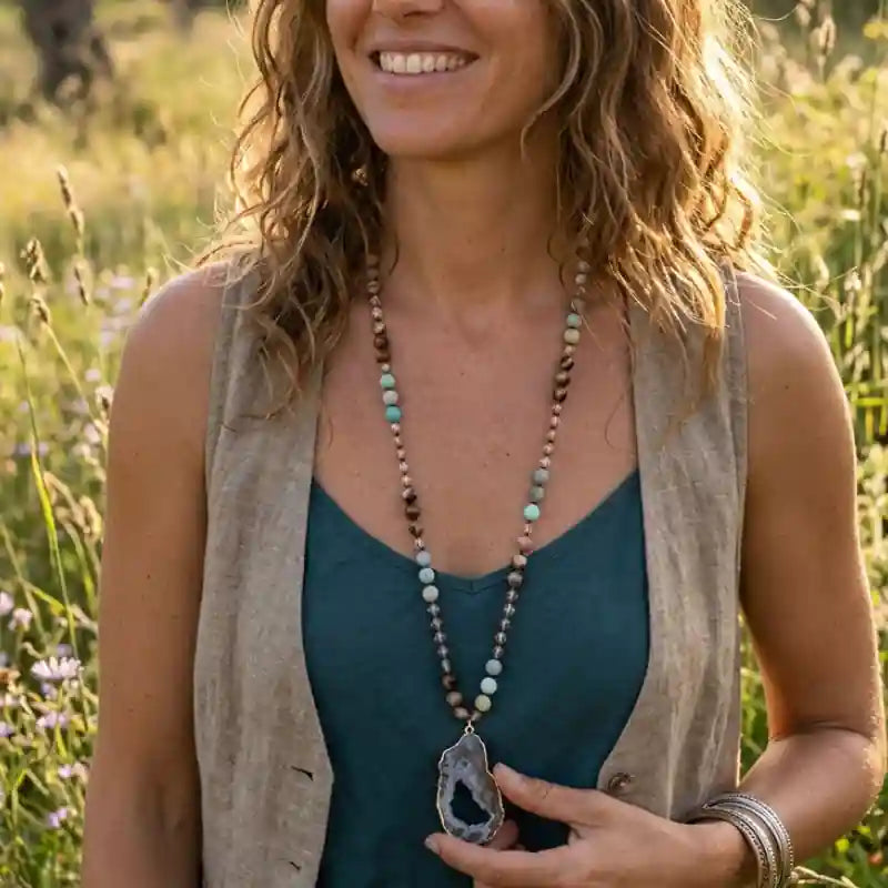 Ethnic Boho Beaded Necklace