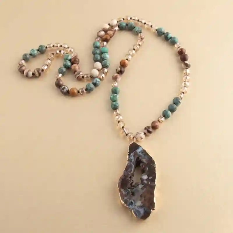 Ethnic Boho Beaded Necklace