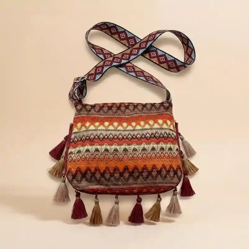 Ethnic Handwoven Crossbody Boho Bag
