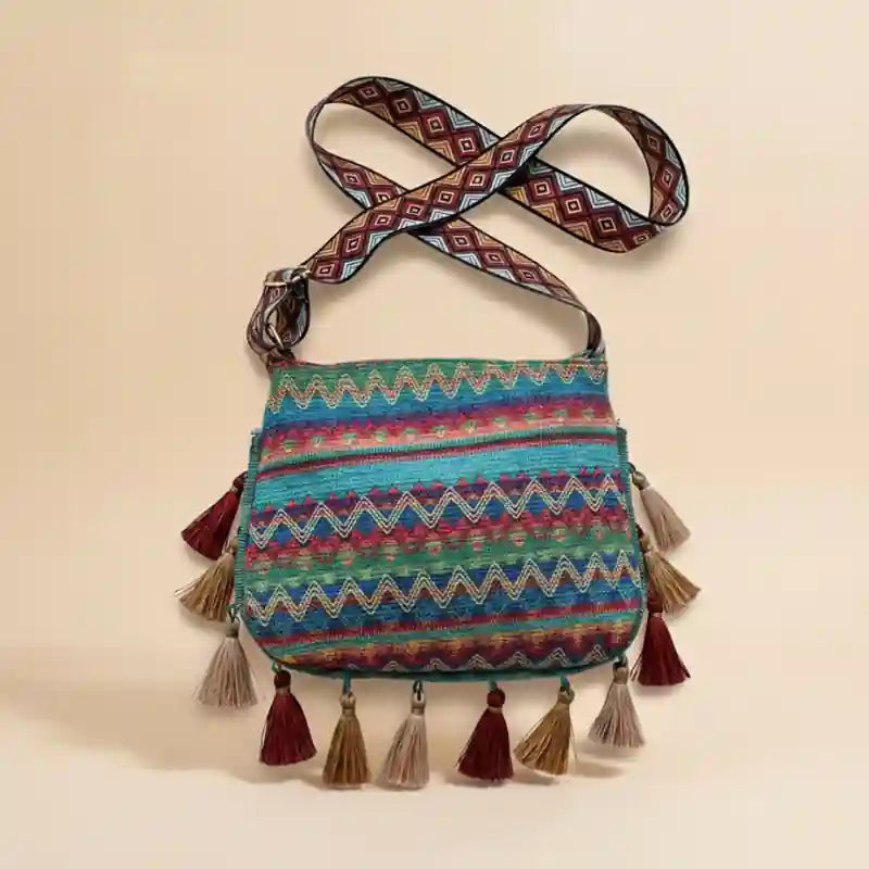 Ethnic Handwoven Crossbody Boho Bag