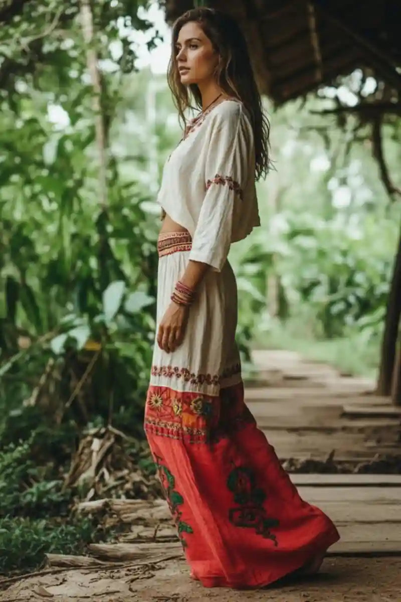 Ethnic Print Bohemian Long Pant